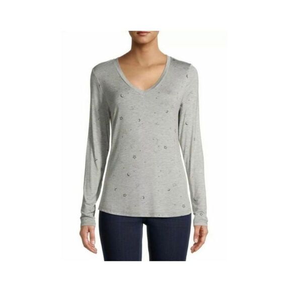 NWT Womens No Boundaries Constellation Stars Long Sleeve Shirt - Sz XL - Picture 1 of 5